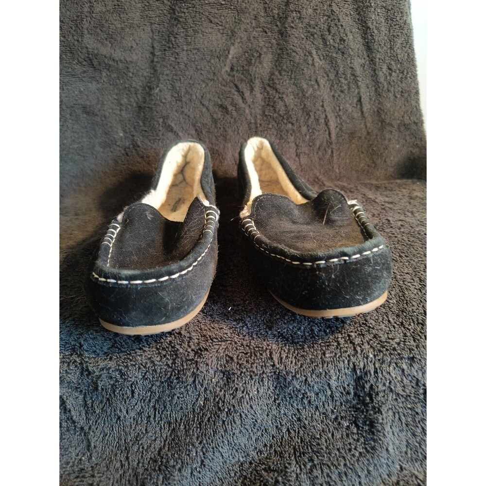 Koolaburra by UGG Slippers Womens 9 Lezly Moccasin Black Slip On Comfort Casual